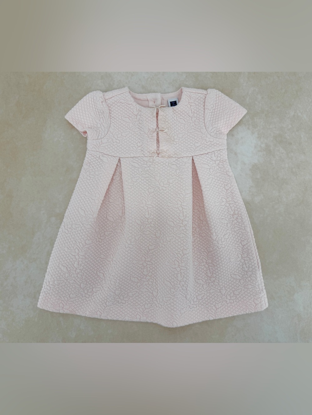 Janie and Jack In The Castle Pink Textured Dress